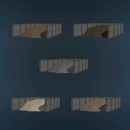 Storage Piles For Earth Fruits And Stones