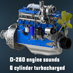 D-260 Turbocharged 6-Cylinder Engine Sounds (Prefab*)