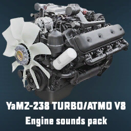 YaMZ-238 V8 Turbo Atmospheric Engine Sounds Pack (Prefab*)