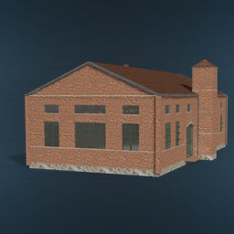 Old Disused Red Brick Factory