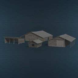 Old Log Sheds Pack