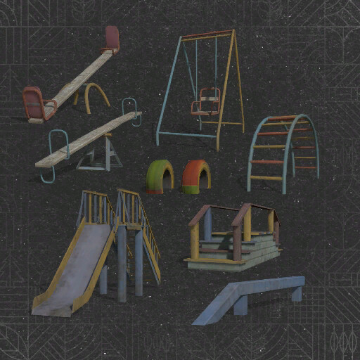 Old Playground Decorations