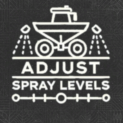 Adjust Spray Levels