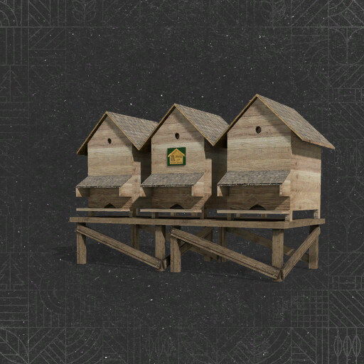 Beehive With 3 Large Frames