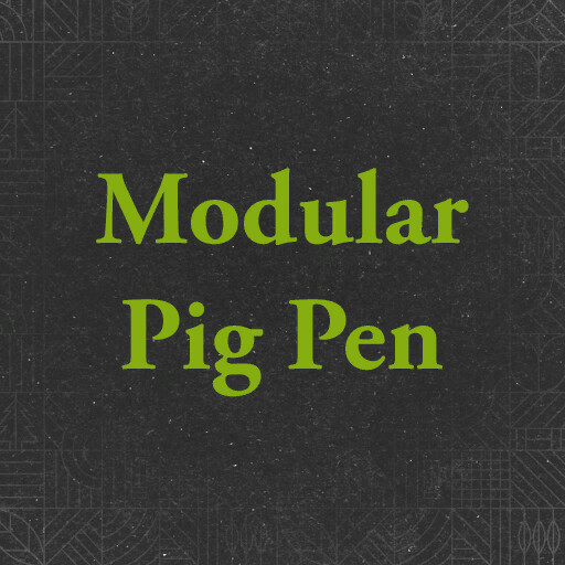 Modular Pig Pen