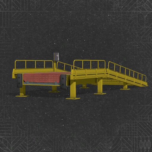 Loading Ramp With Dock Leveler