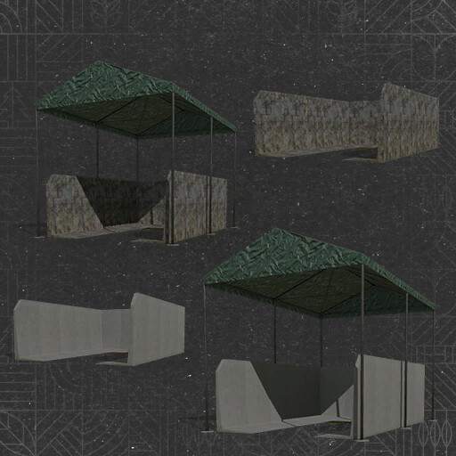 Pile Storage With Roofing