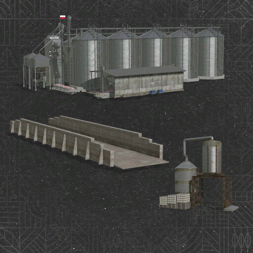 Old State Agricultural Farm Silos