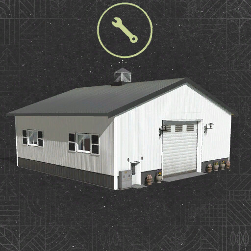 Garage With Workshop