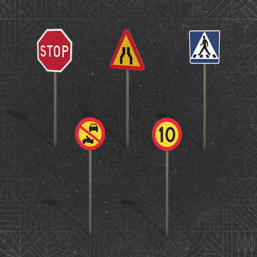 Swedish Road Sign Pack Placeable