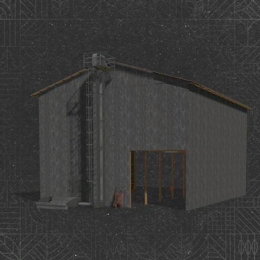 Silo For Wood Chips And Straw