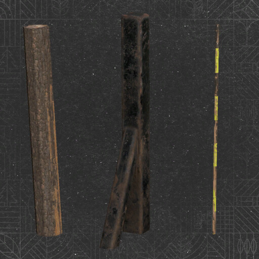 Log Piling Area With Invisible Wall