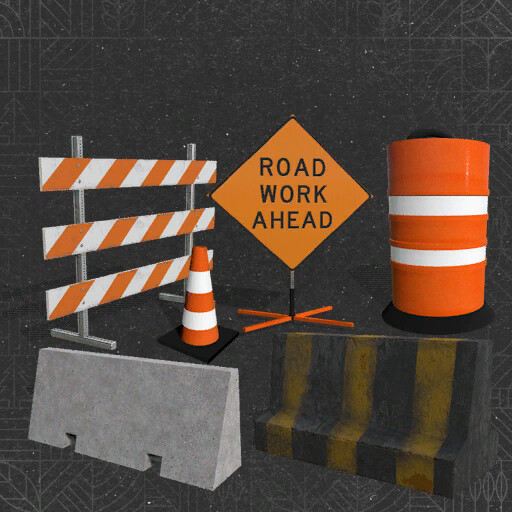 Traffic Cones And Barricades