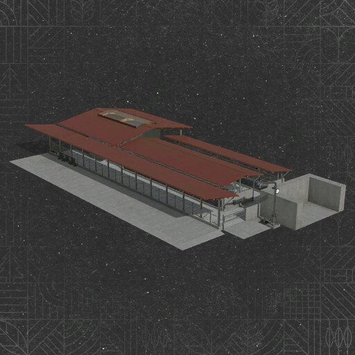 Cow Barn Dairy Production