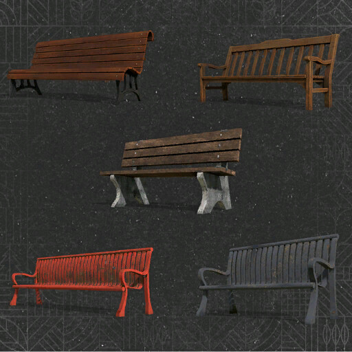 Placeable Benches Pack