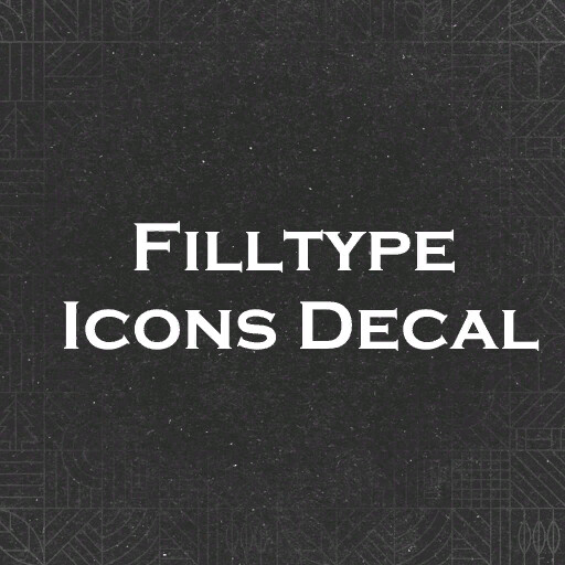 Filltype Icons Decal (Prefab*)