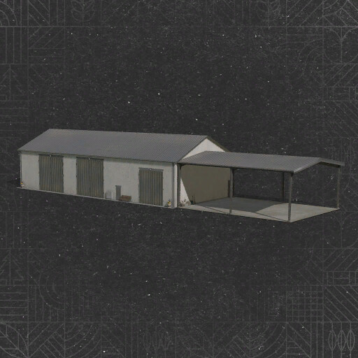 Garage With Shed