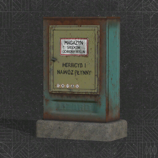 Old Polish Herbicide And Fertilizer Tank