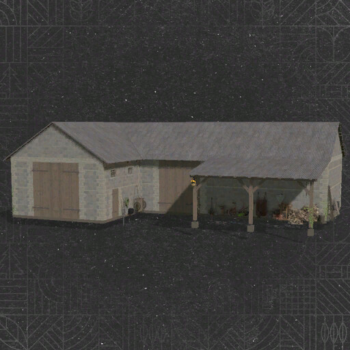 Concrete Block Garage