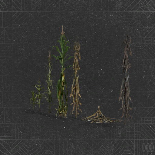 Improved Corn Textures With Destructible Stubble (Prefab*)