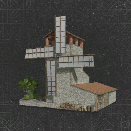 Windmill And Its Bakery