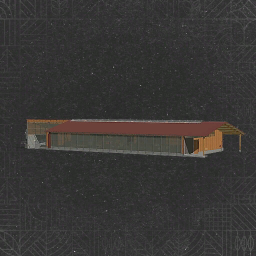 Large Stable With ManureHeap