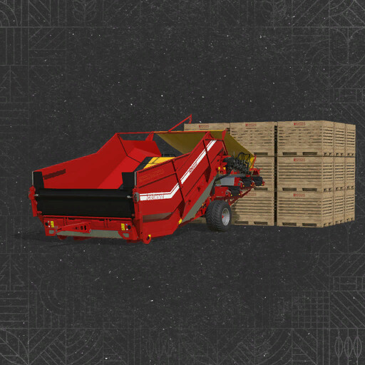 Grimme Receiving Hopper With Automatic Pallet Stacking