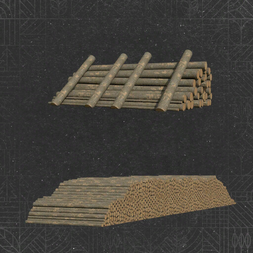 Sawmill Decoration Woodpiles