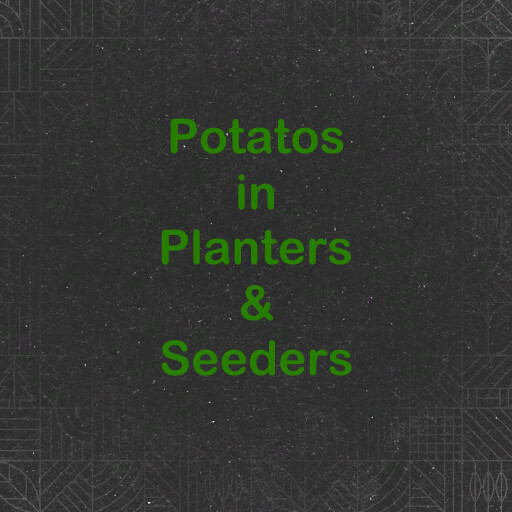 Plant Potatos With Seeders And Planters