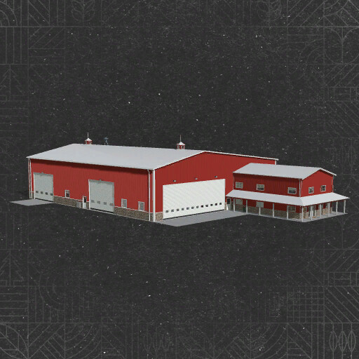 American Midwest Shop With Office