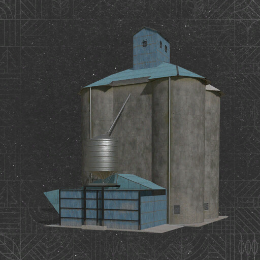 Large Concrete Grain Silo