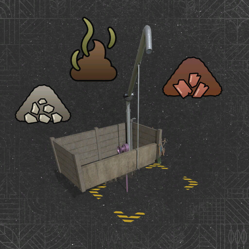 Storage For Stones, Woodchips And Manure