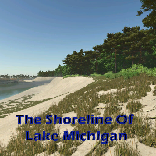 The Shoreline Of Lake Michigan