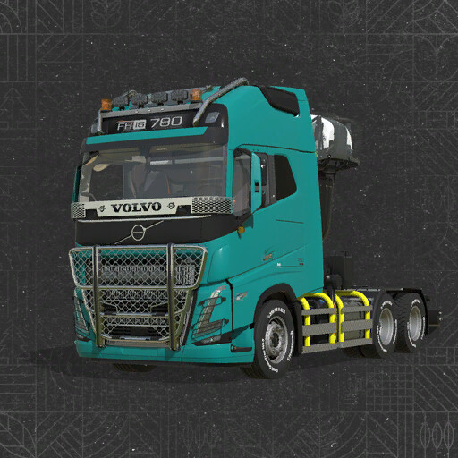 Volvo FH 16 Forestry Z-Crane Semi Pack