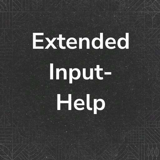 Extended Input Help
