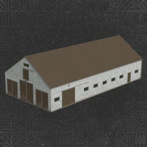 Cow Barn With Manure Plate