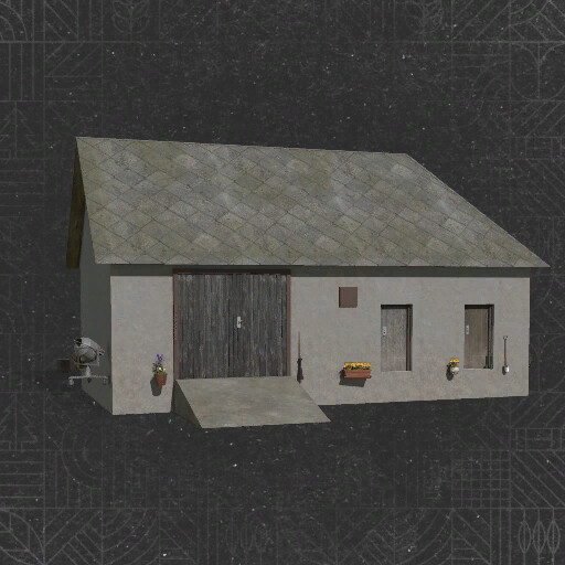 Small Garage With Root Crop Storage