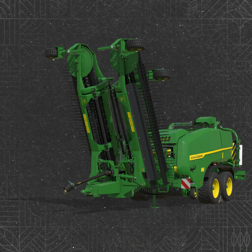 Round Balers Pack With Windrower