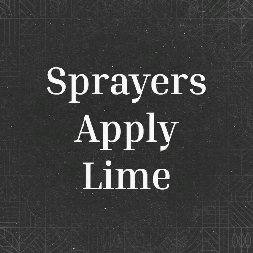 Sprayers Apply Lime