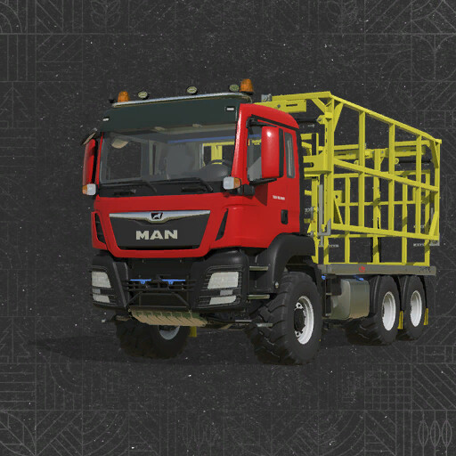 MAN TGS Fliegl Bale Platform
