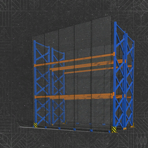Pallet Racking With Safety Grilles