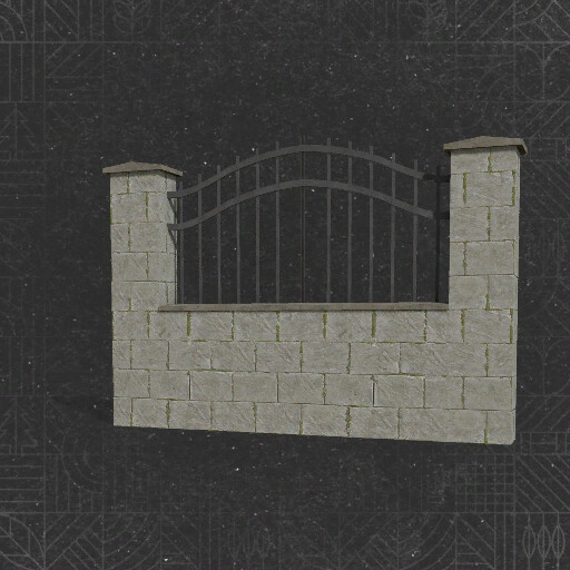 Concrete Tile Fence