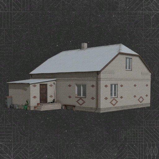 Polish White Brick House