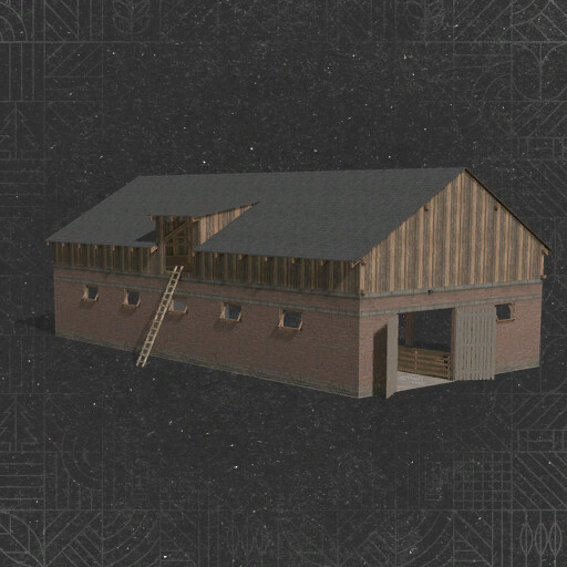 Sheep Goat Barn With Bale Storage